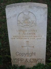 Dar Es Salaam War Cemetery - Alcock, Frank